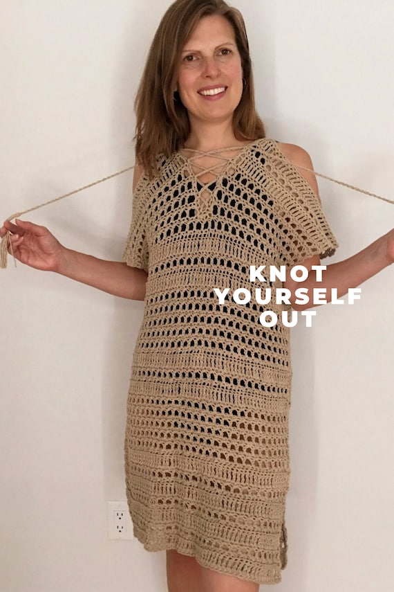 Illustrative example of crochet cover up dress