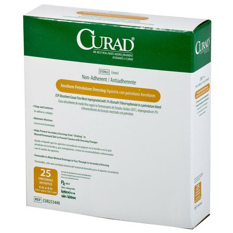 Illustrative example of curad xeroform petrolatum dressing