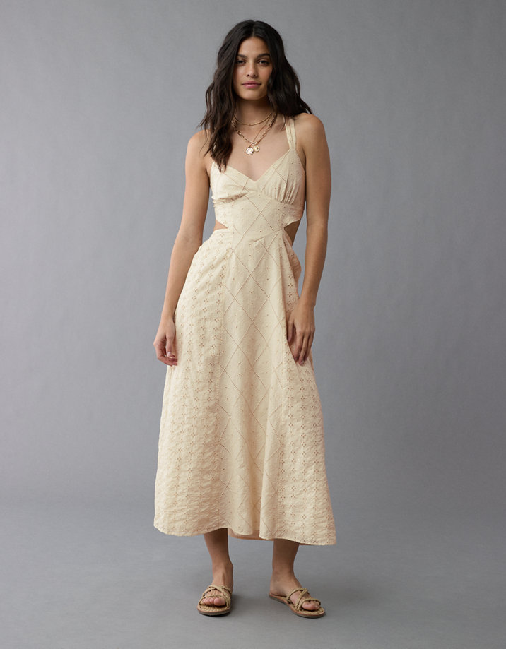 Illustrative example of cut out midi dress