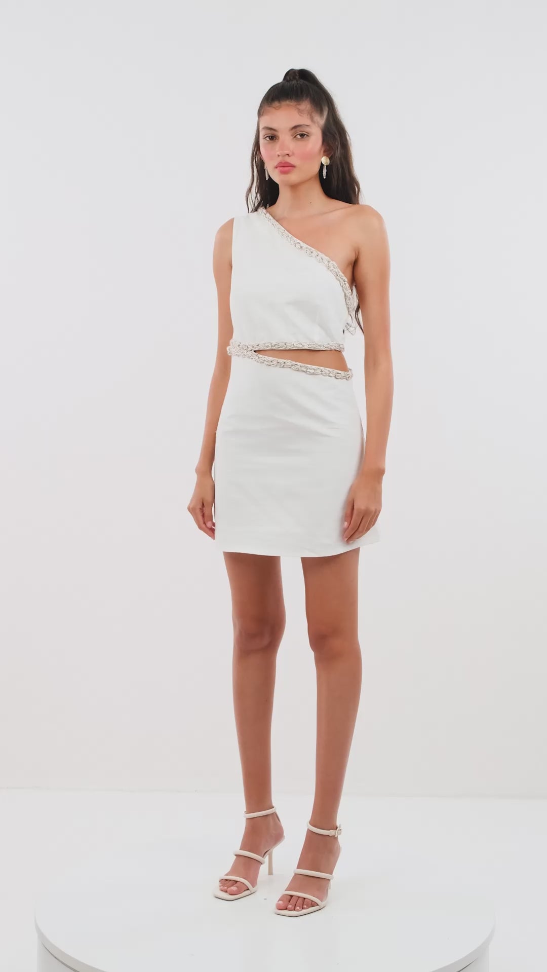 Illustrative example of cut out mini dress
