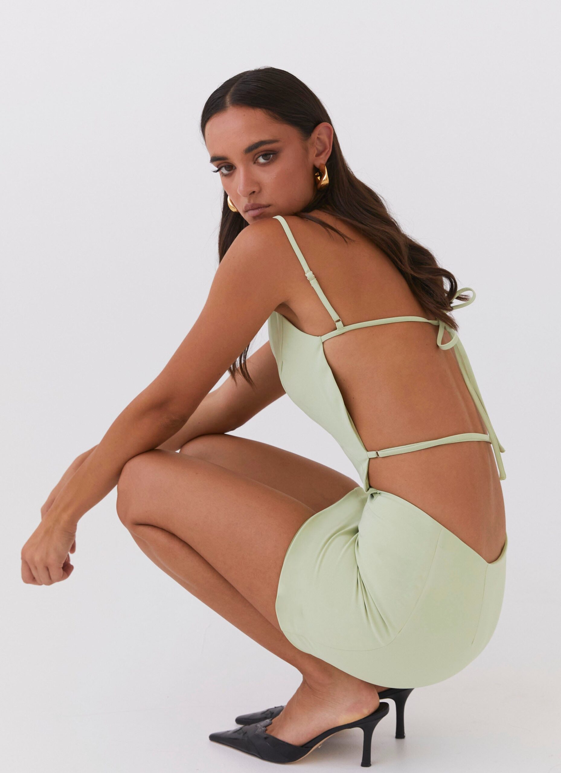Illustrative example of cut out mini dress