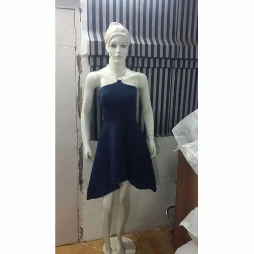 Illustrative example of dark blue short dress