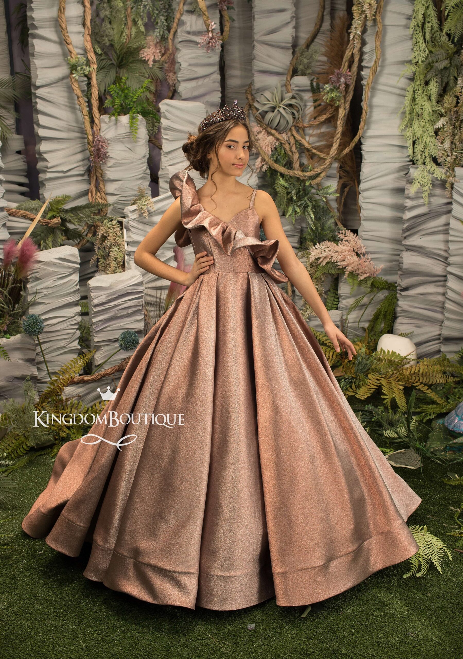 Illustrative example of dress gold rose