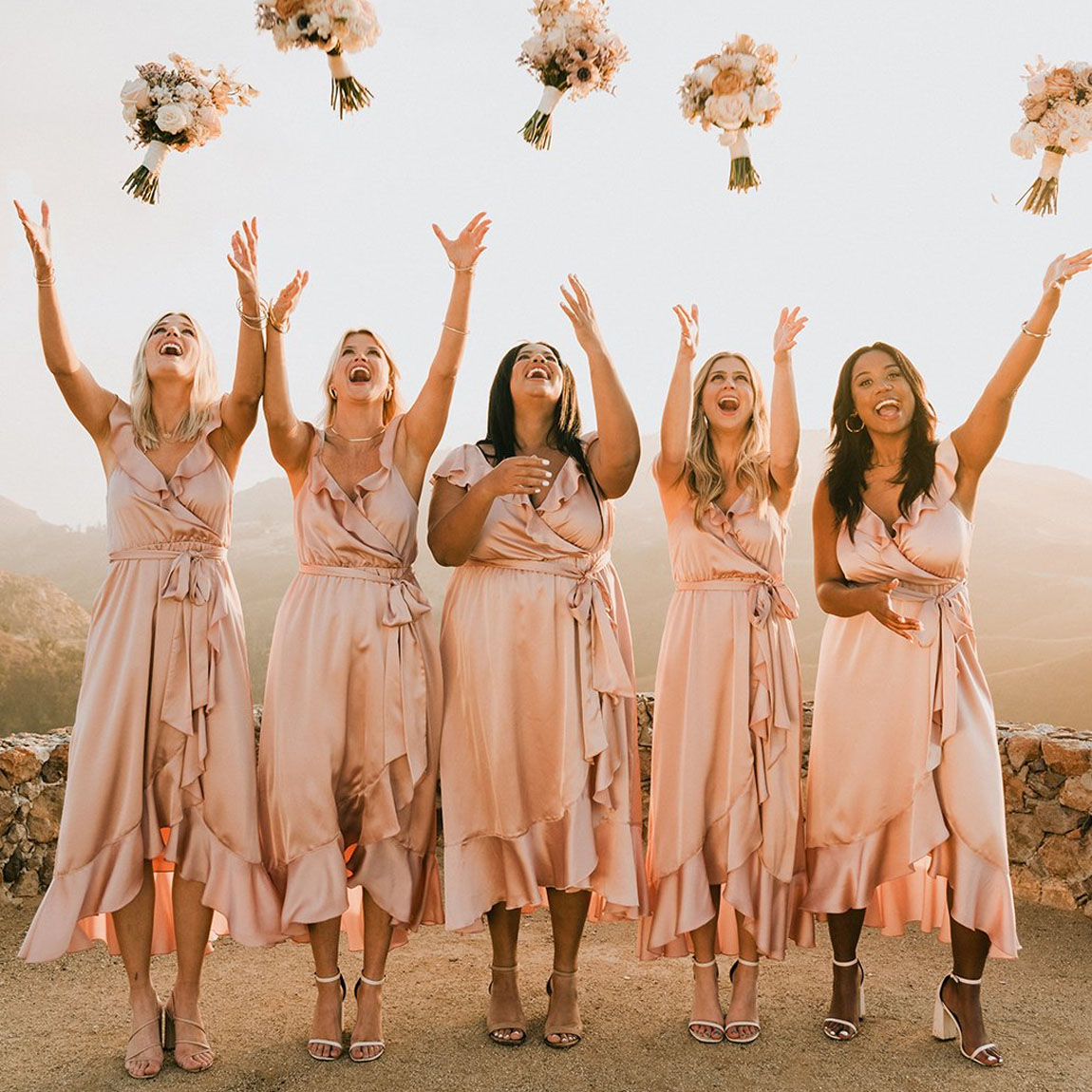Illustrative example of dress gold rose