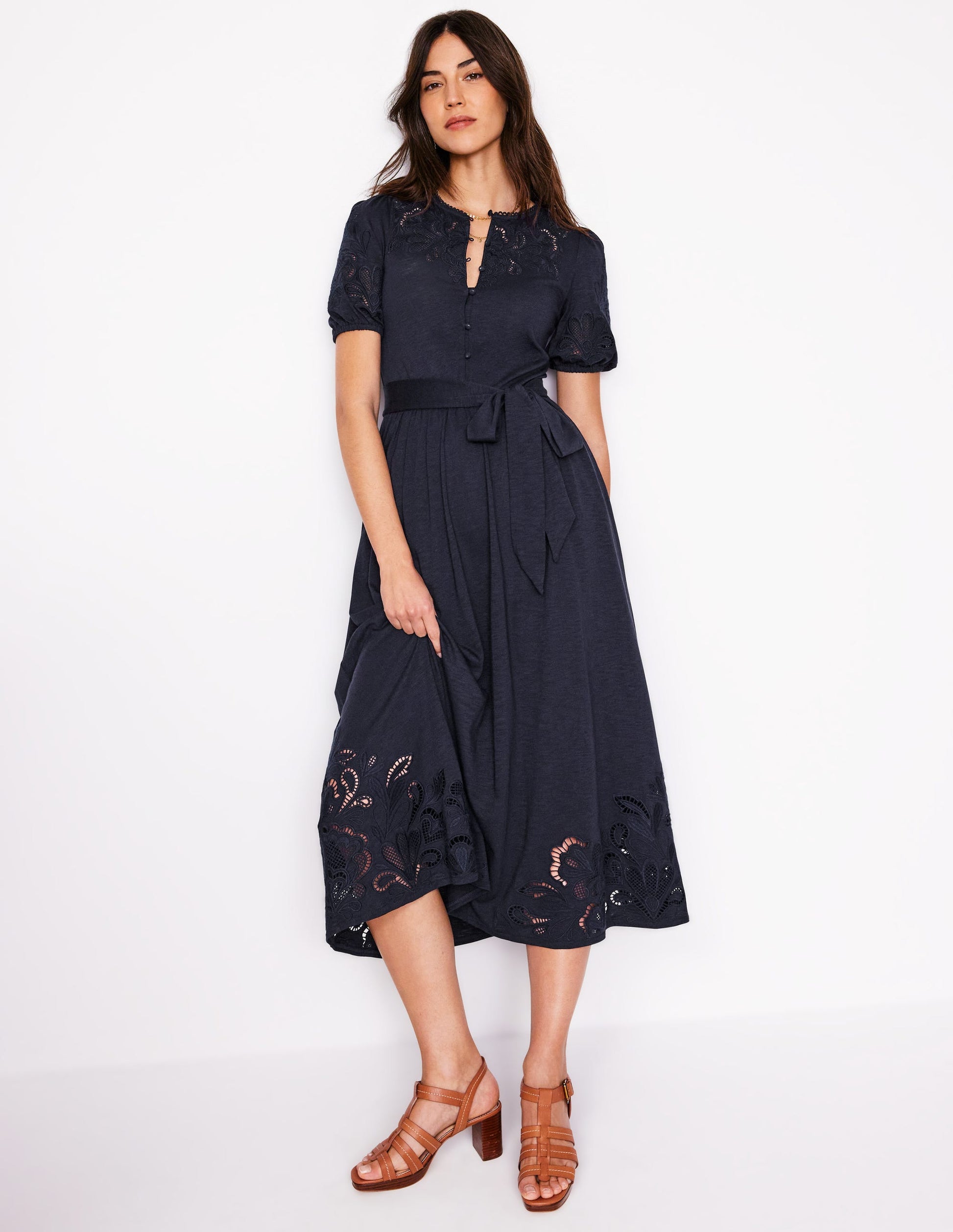 Illustrative example of dress midi navy