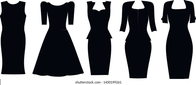 Illustrative example of dress silhouettes
