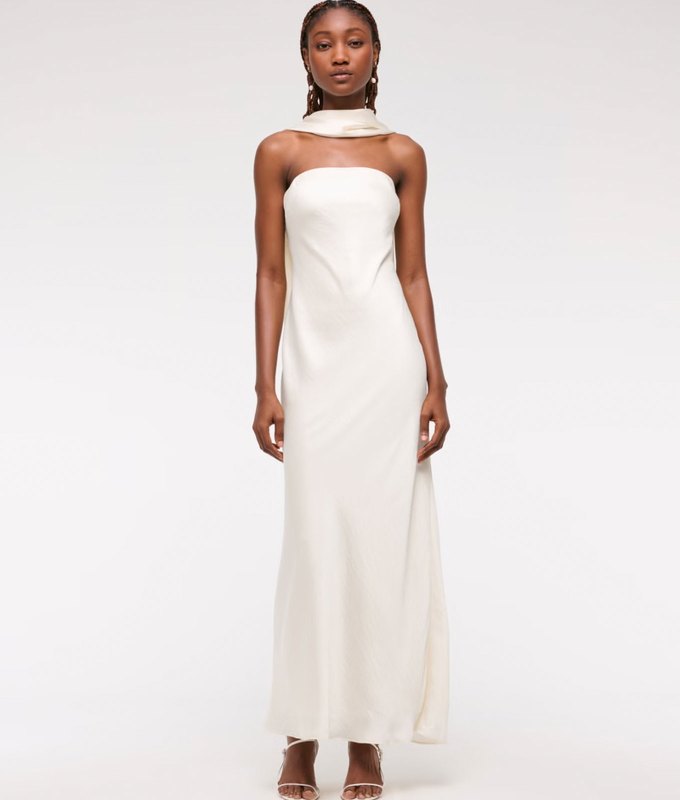 Illustrative example of dress with scarf