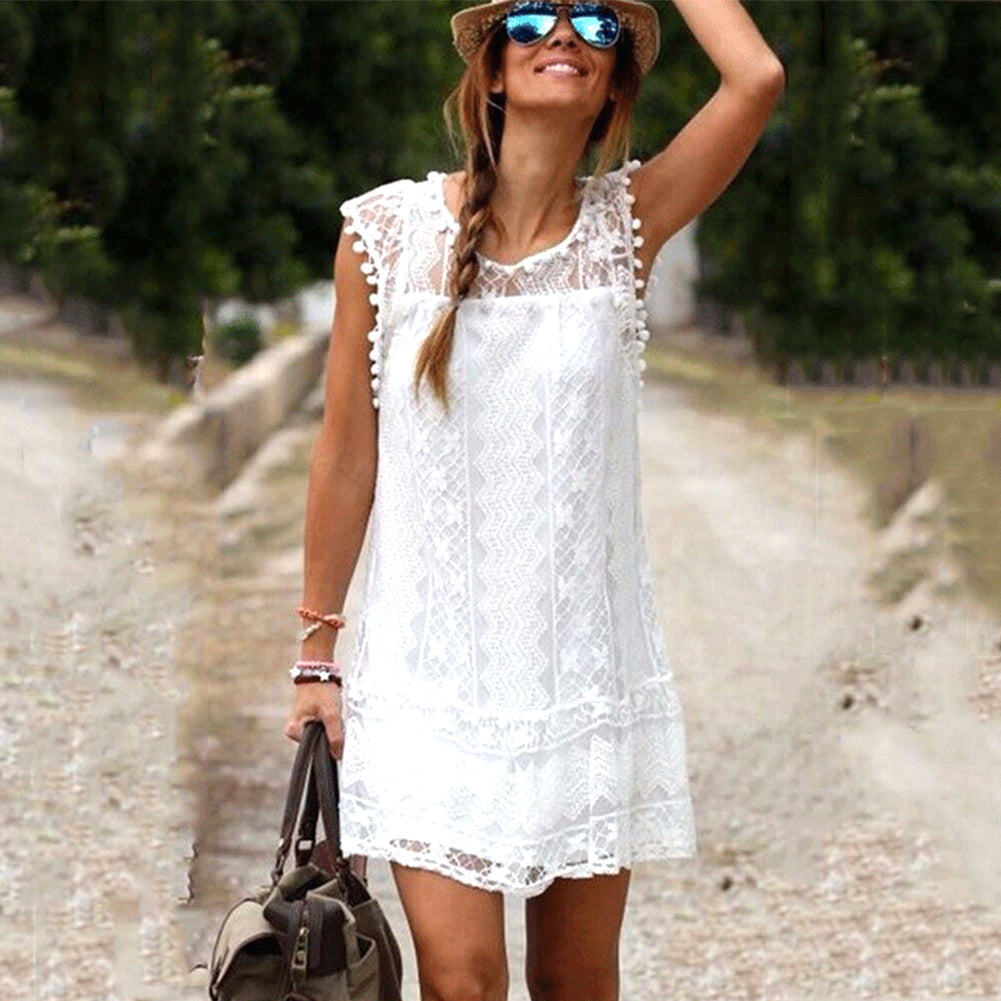 Illustrative example of dress with short sleeves