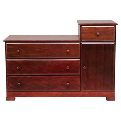 Illustrative example of dresser desk combo cherrywood