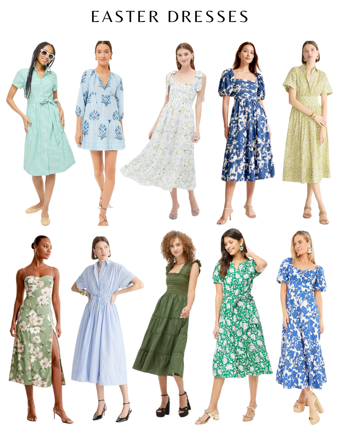 Illustrative example of easter dresses