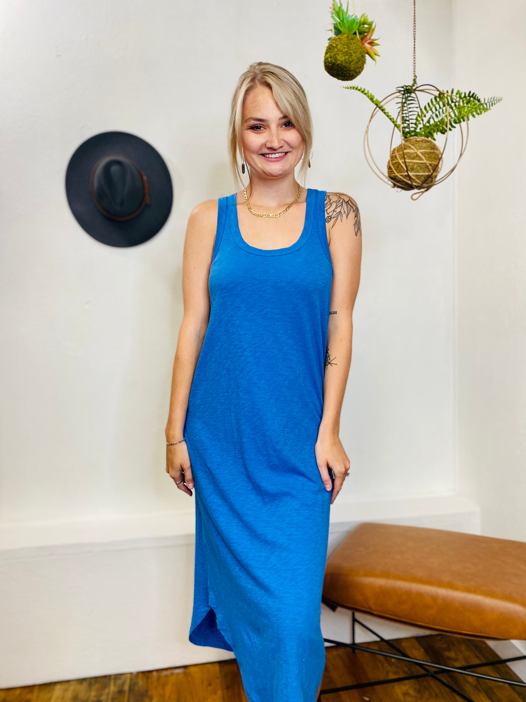 Illustrative example of easy going z supply slub dress medium