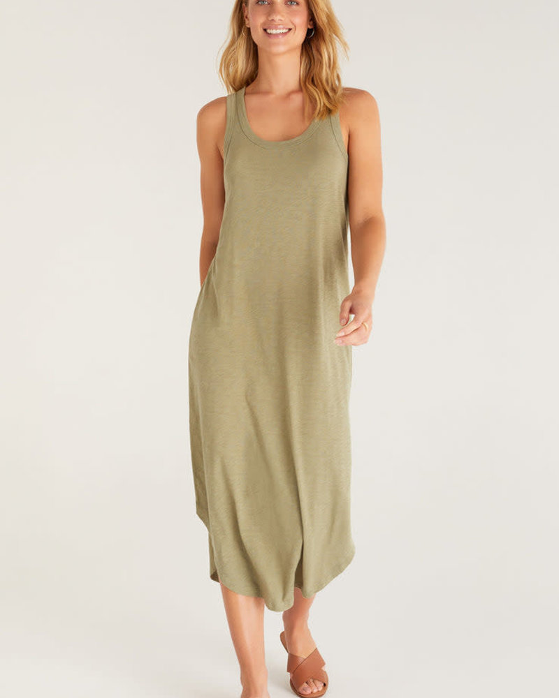 Illustrative example of easy going z supply slub dress medium