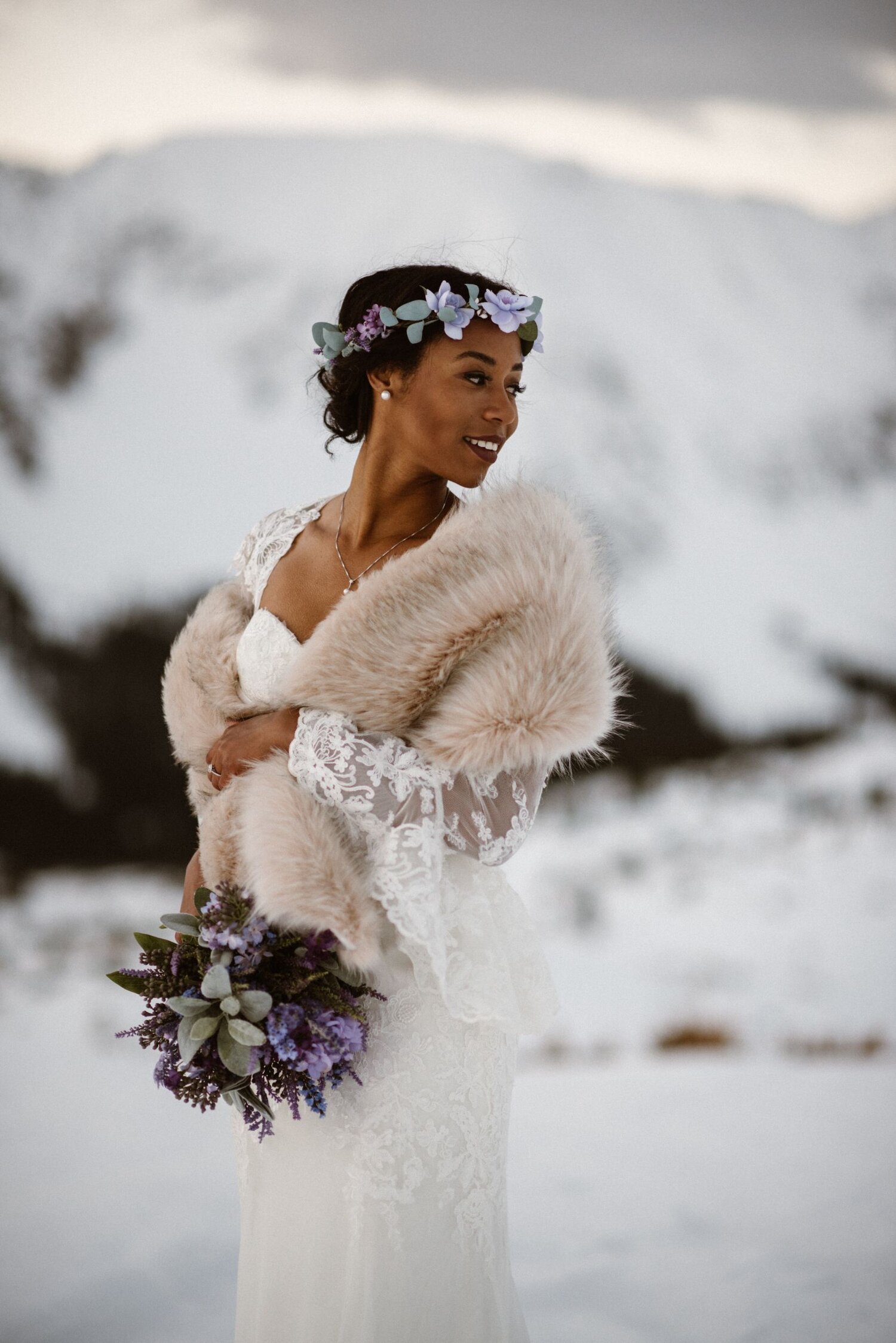Illustrative example of elopement dress