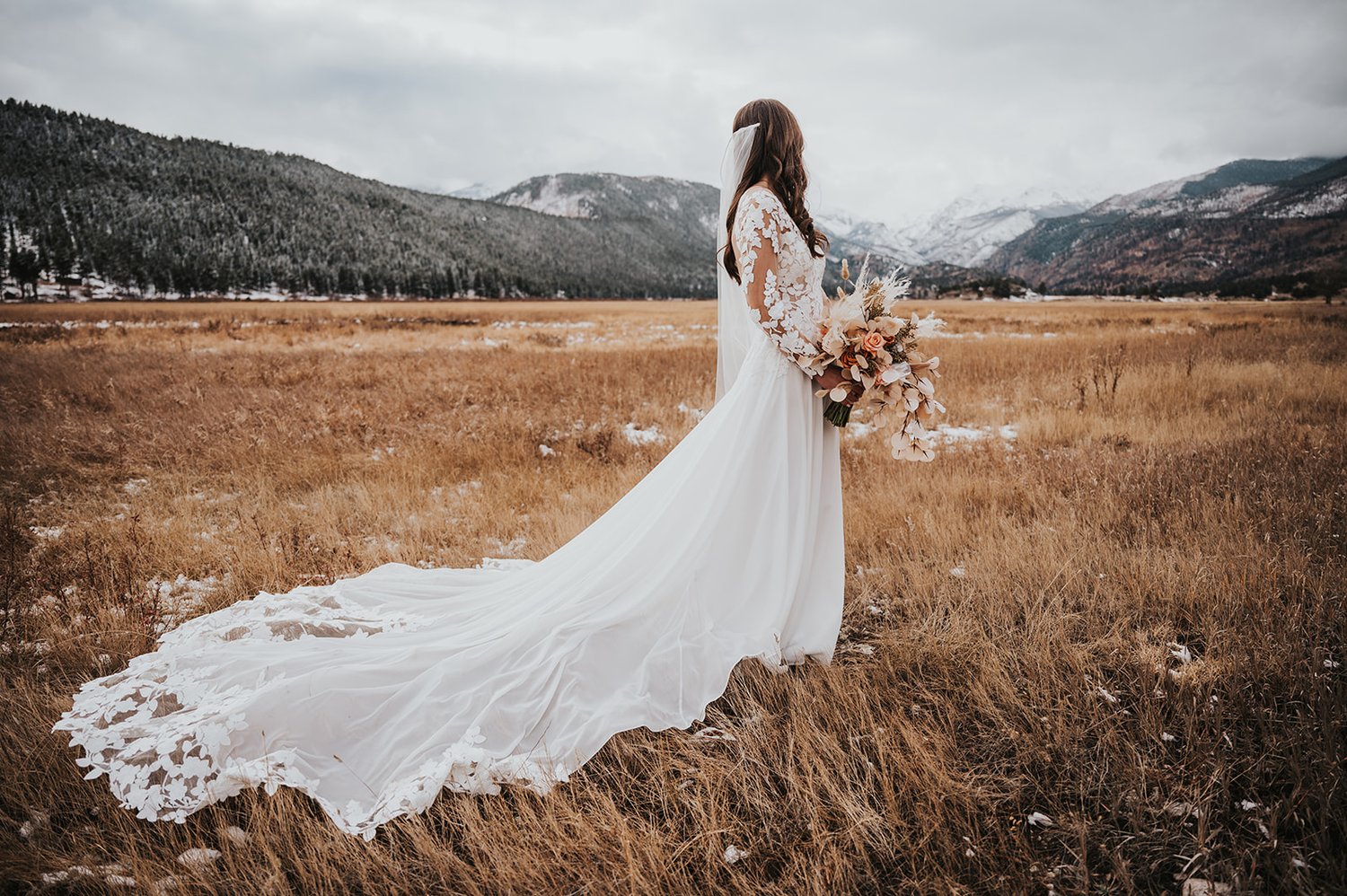 Illustrative example of elopement wedding dresses