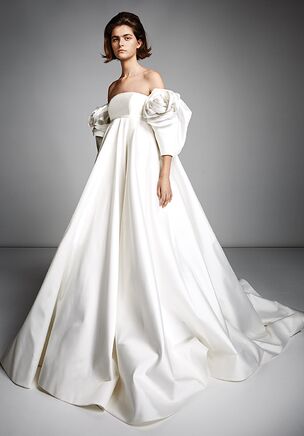 Illustrative example of empire waist bridal dresses