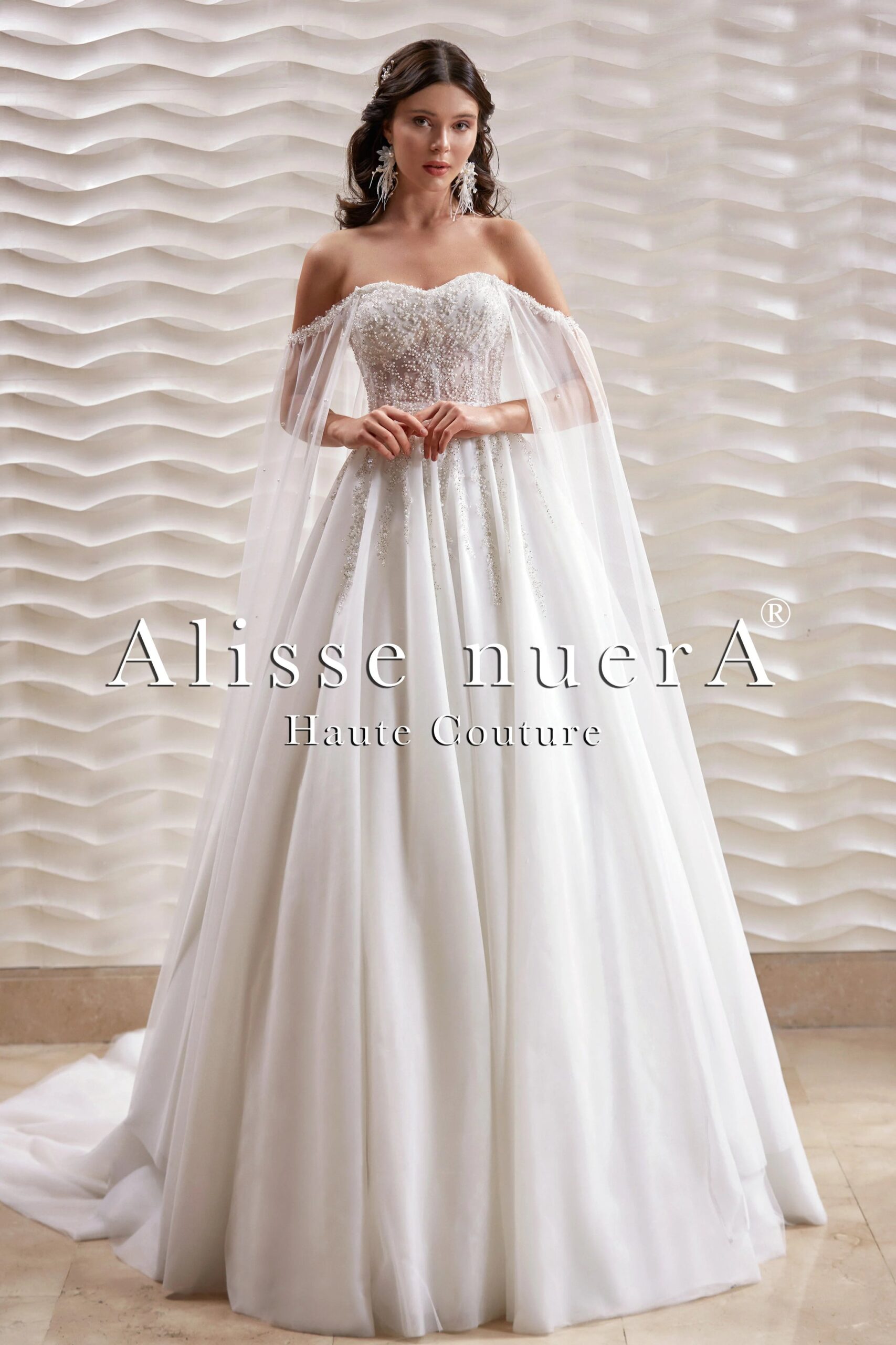 Illustrative example of empire waist wedding dress