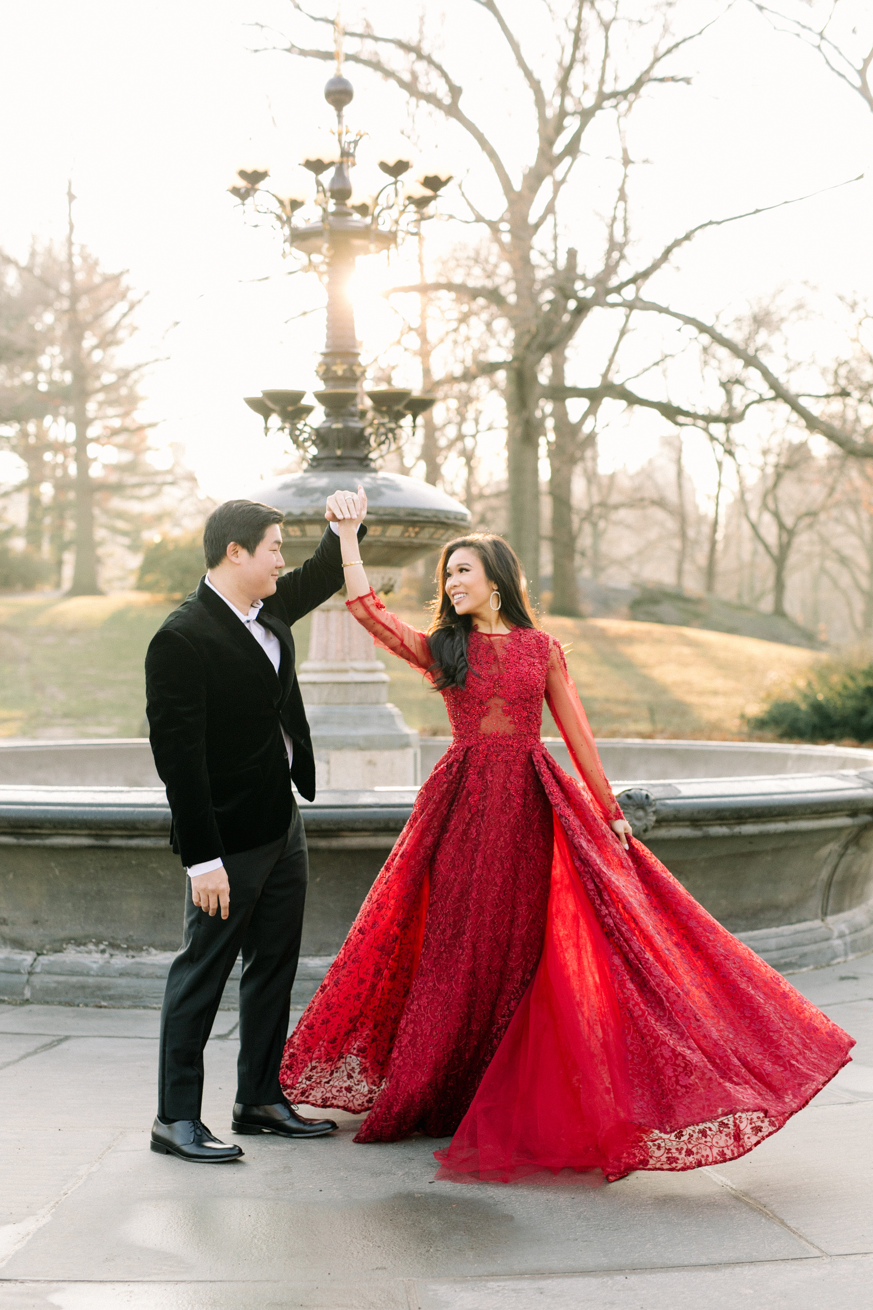 Illustrative example of engagement shoot dress