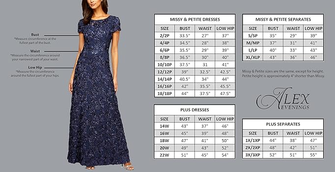 Illustrative example of evening dress for petite size