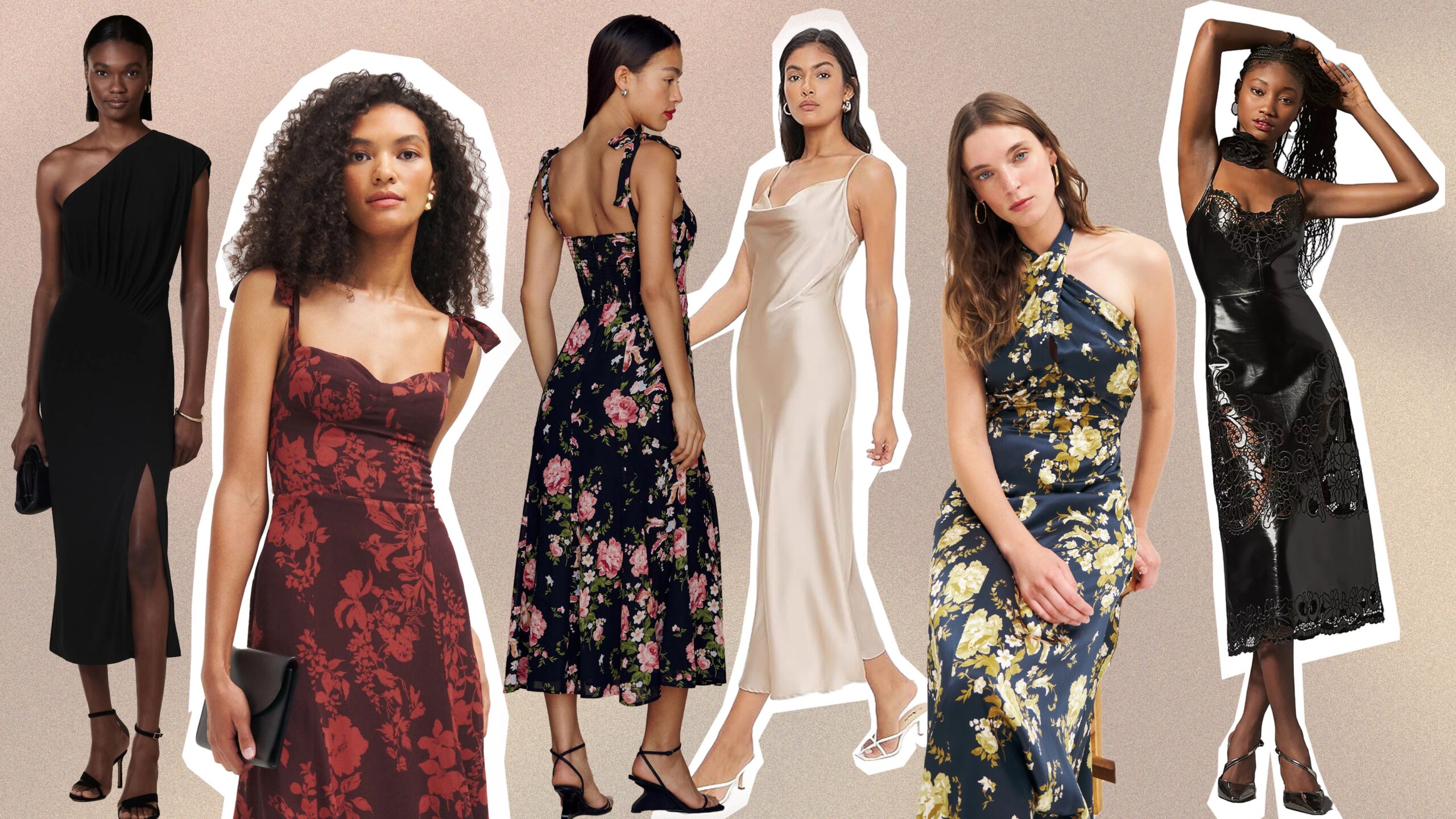 Illustrative example of fall cocktail dresses for weddings