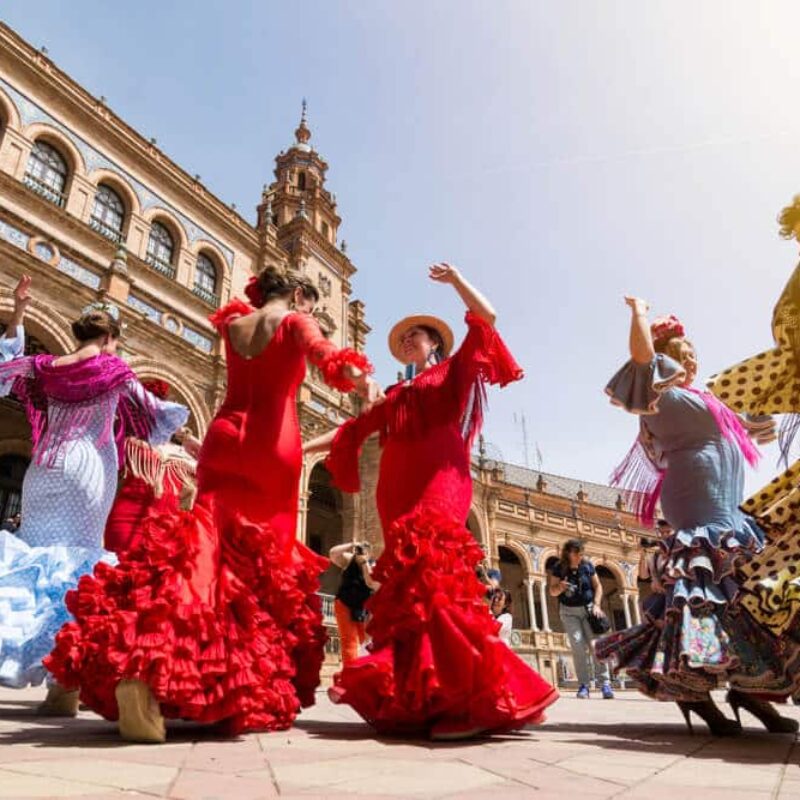 Illustrative example of flamenco dresses
