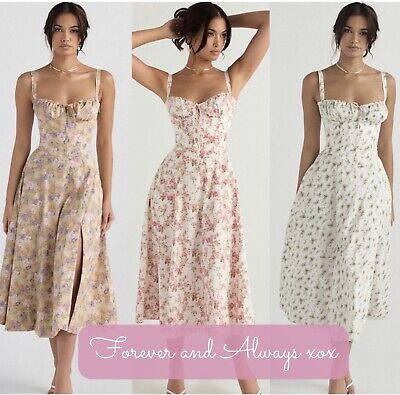 Illustrative example of floral corset dress