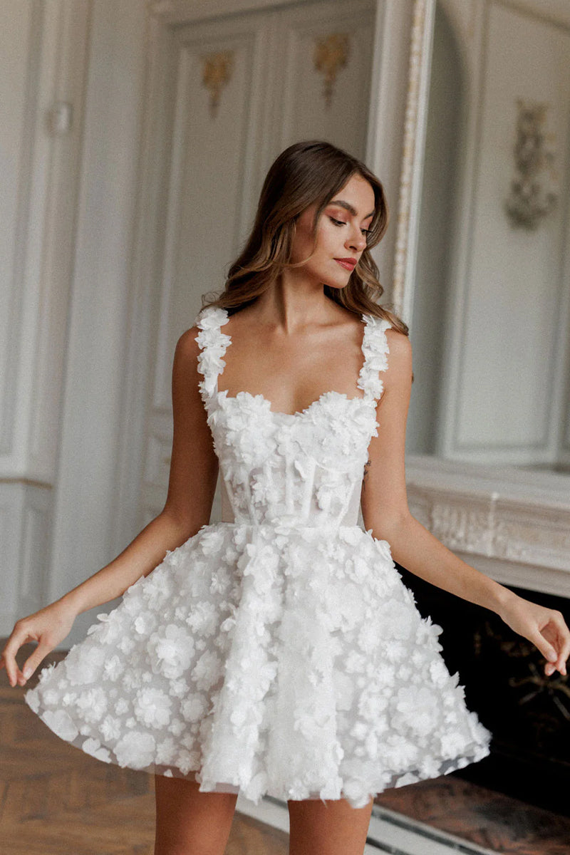 Illustrative example of flower applique dress