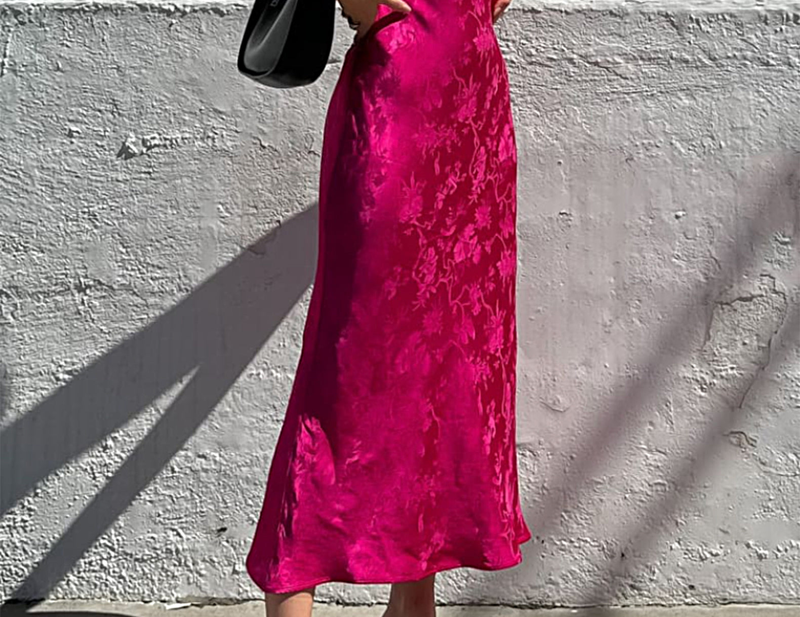 Illustrative example of fushia dress