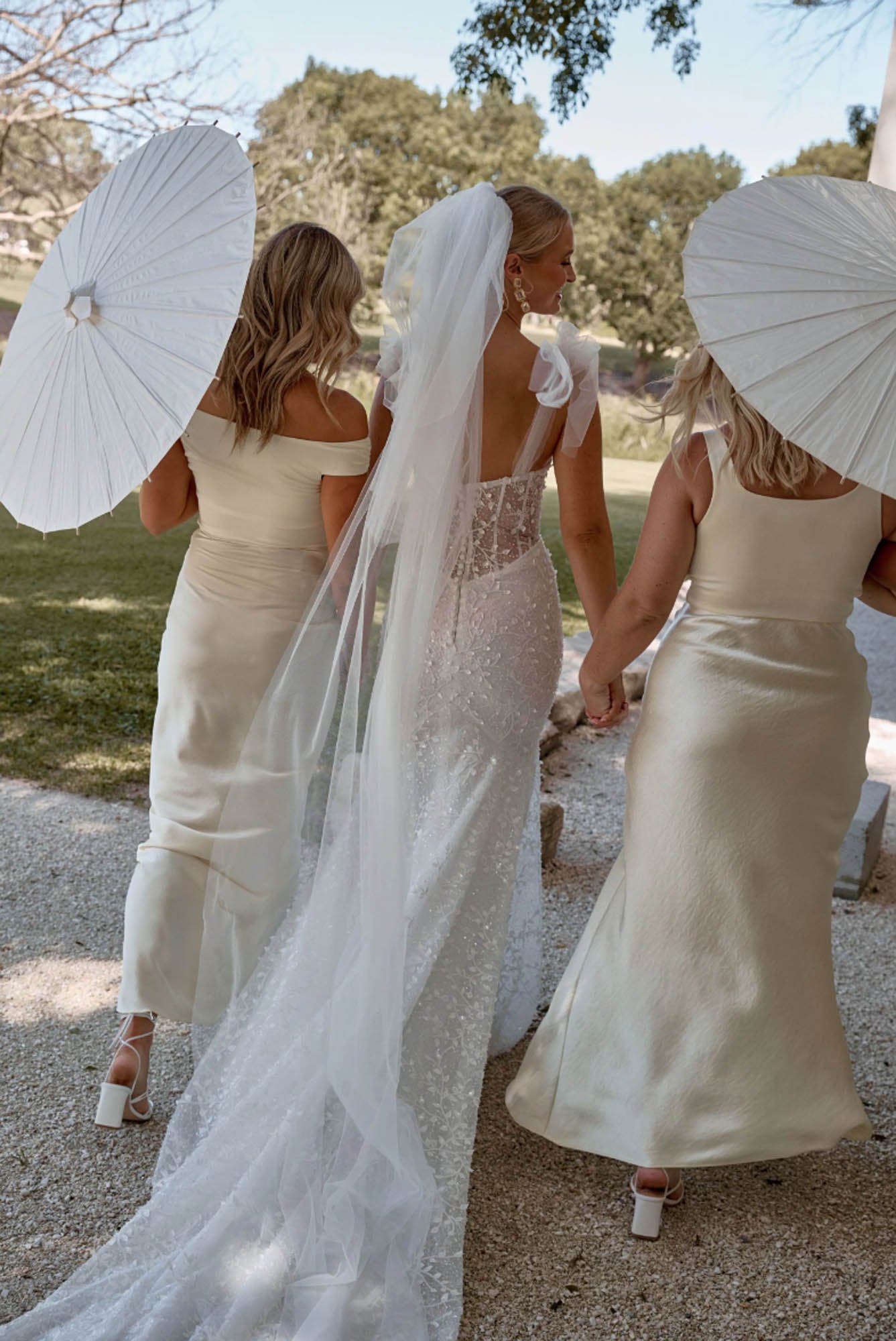 Illustrative example of garden wedding dress