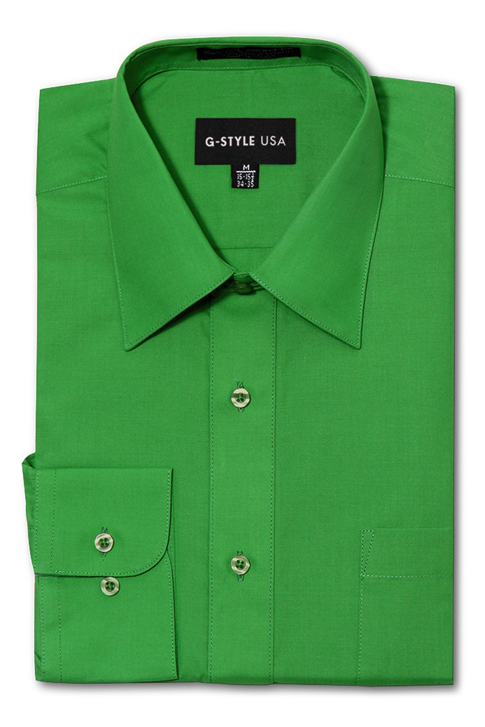 Illustrative example of green dress shirt