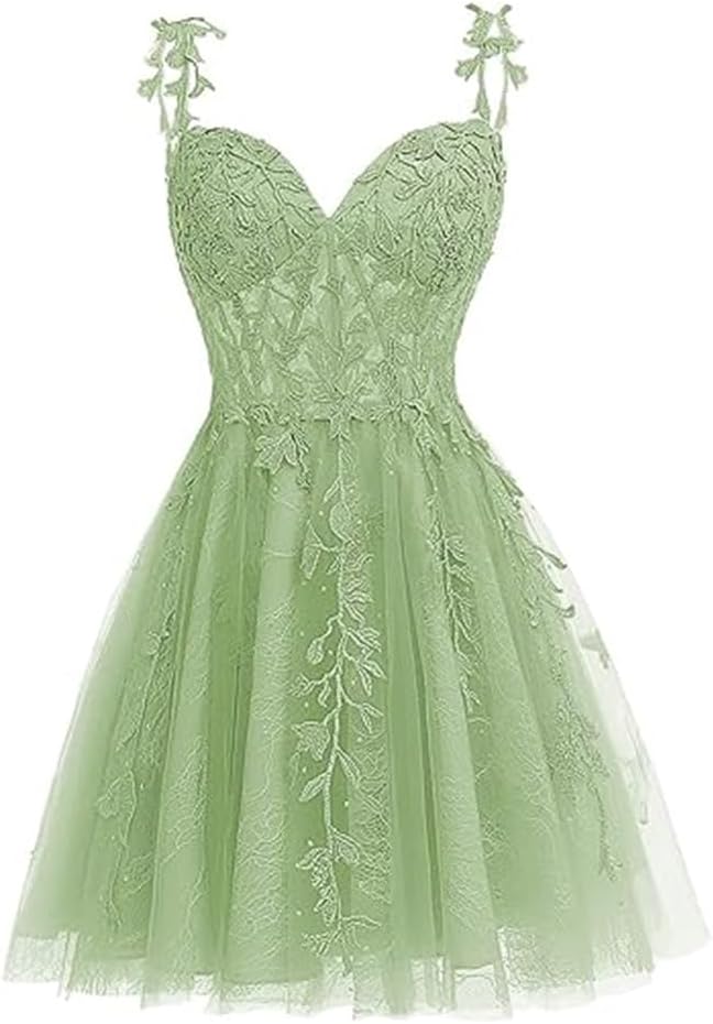 Illustrative example of green graduation dress