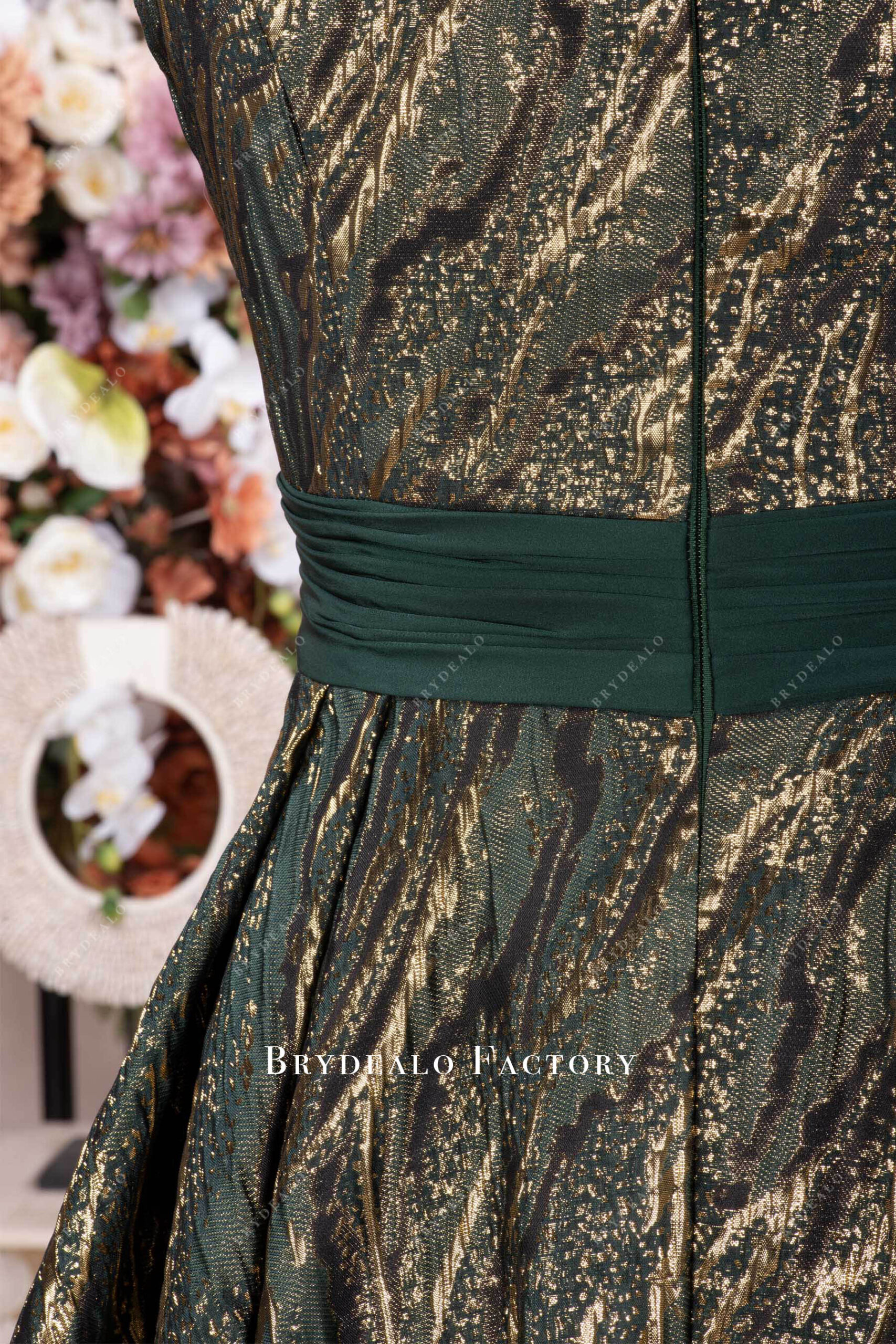 Illustrative example of green mother of the bride dresses