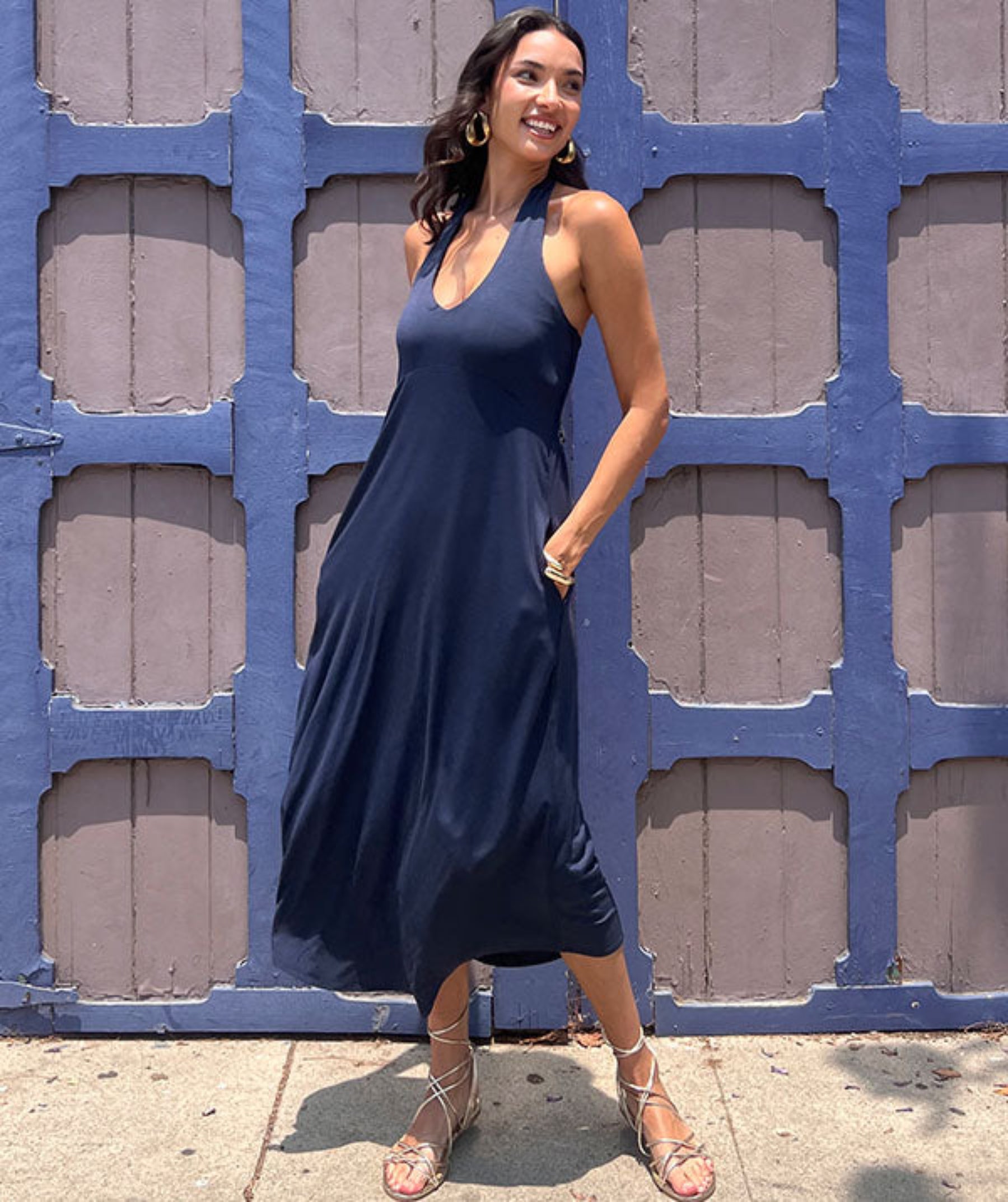 Illustrative example of halter bra dress