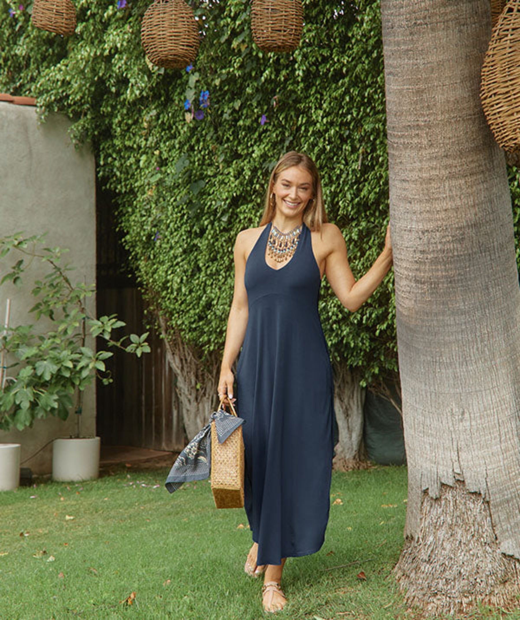 Illustrative example of halter bra dress