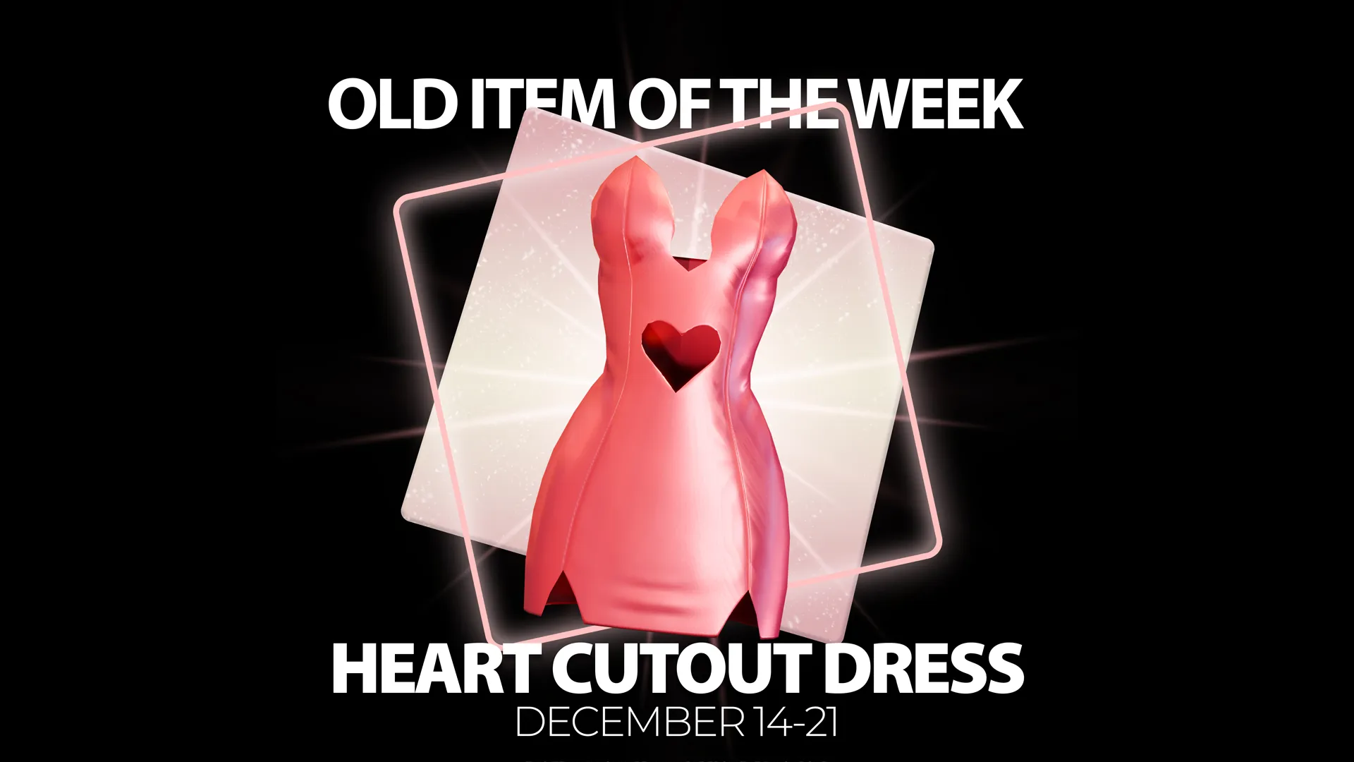 Illustrative example of heart cut out dress