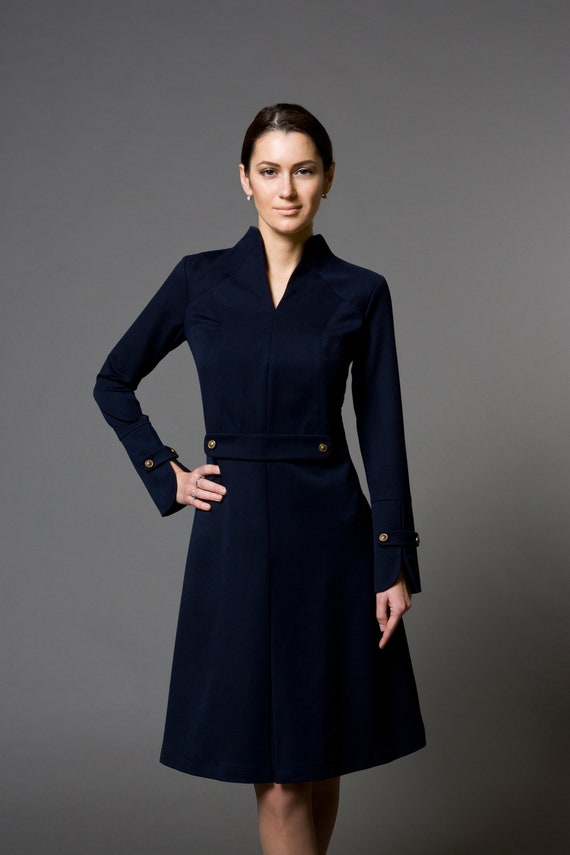 Illustrative example of high neck formal dress