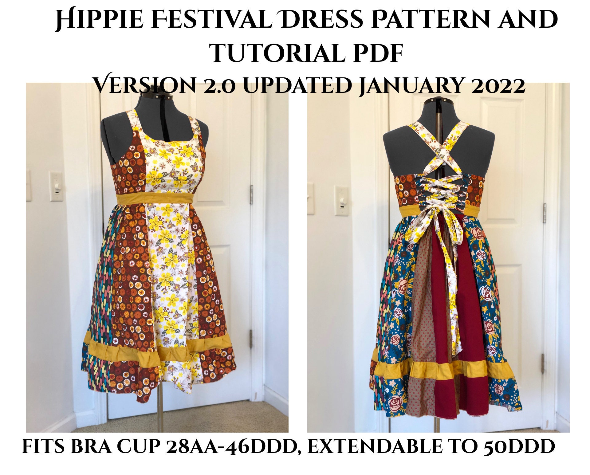 Illustrative example of hippie dress