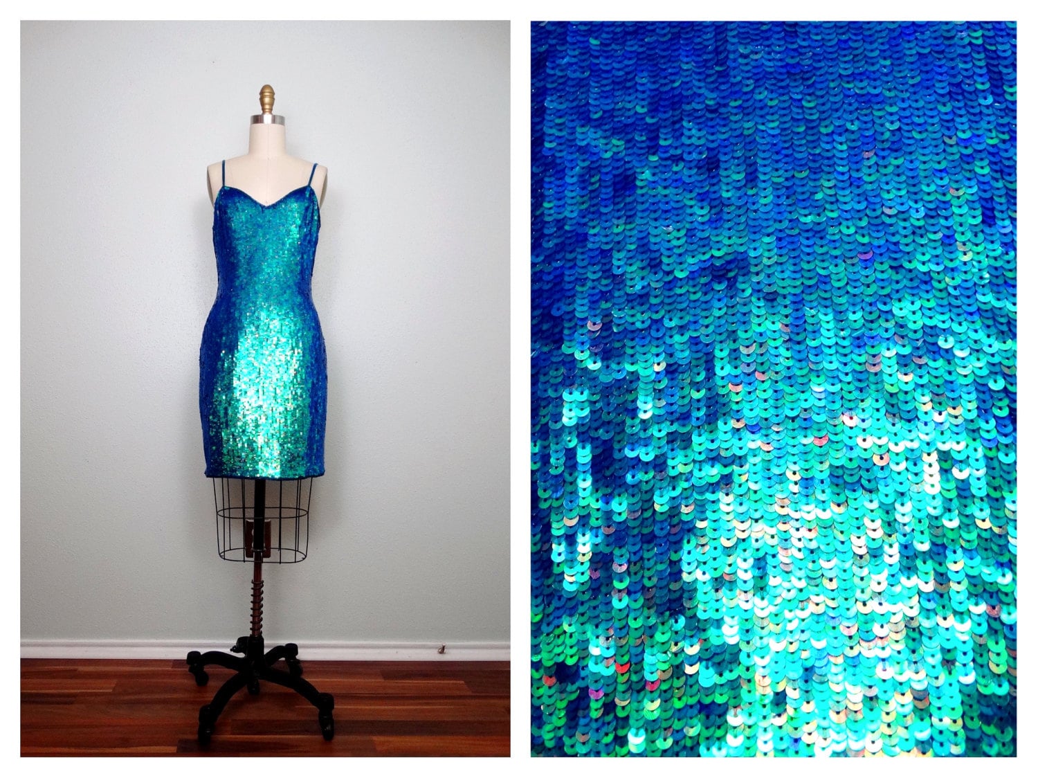 Illustrative example of iridescent dress