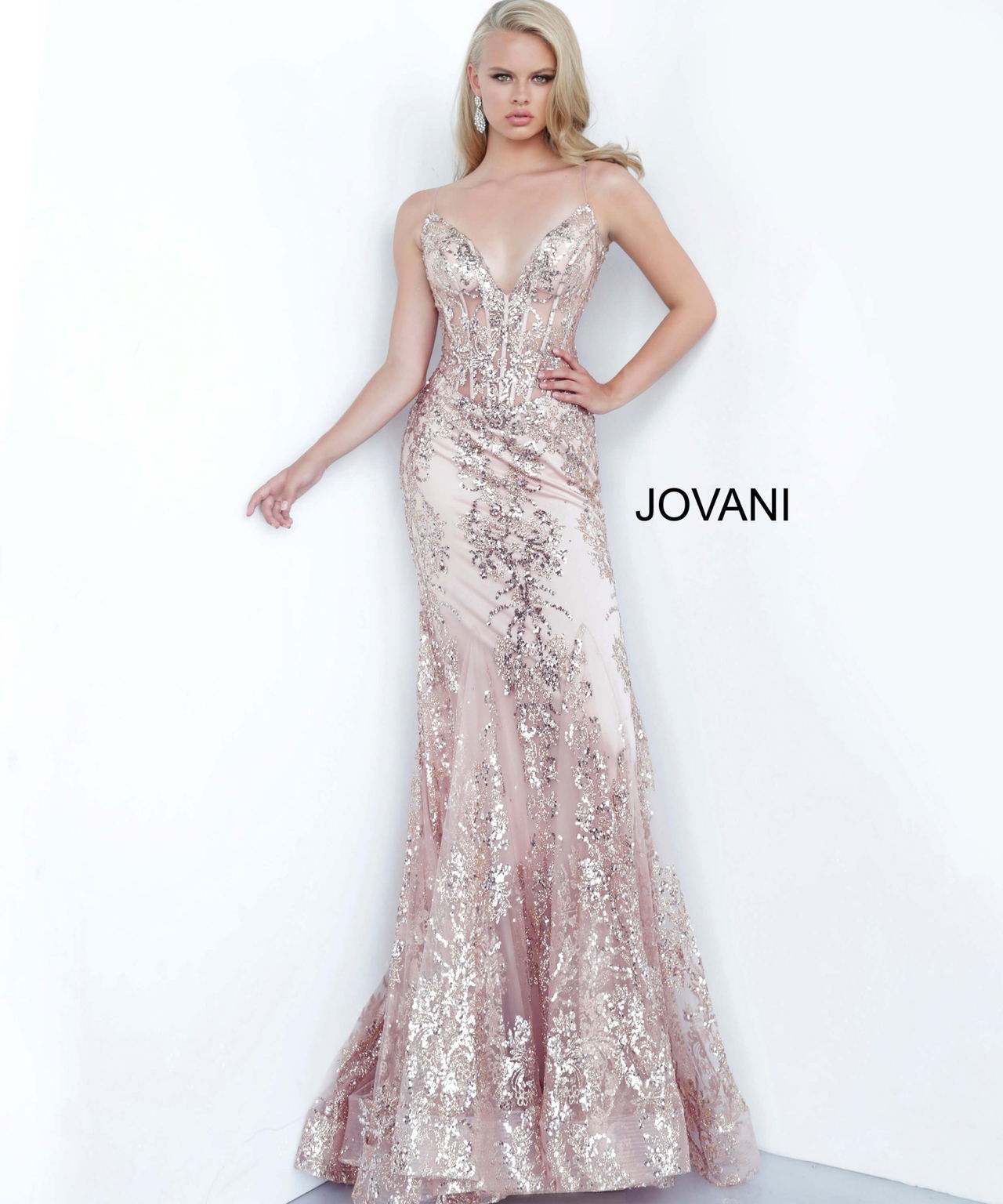 Illustrative example of jovani 3675 prom dress
