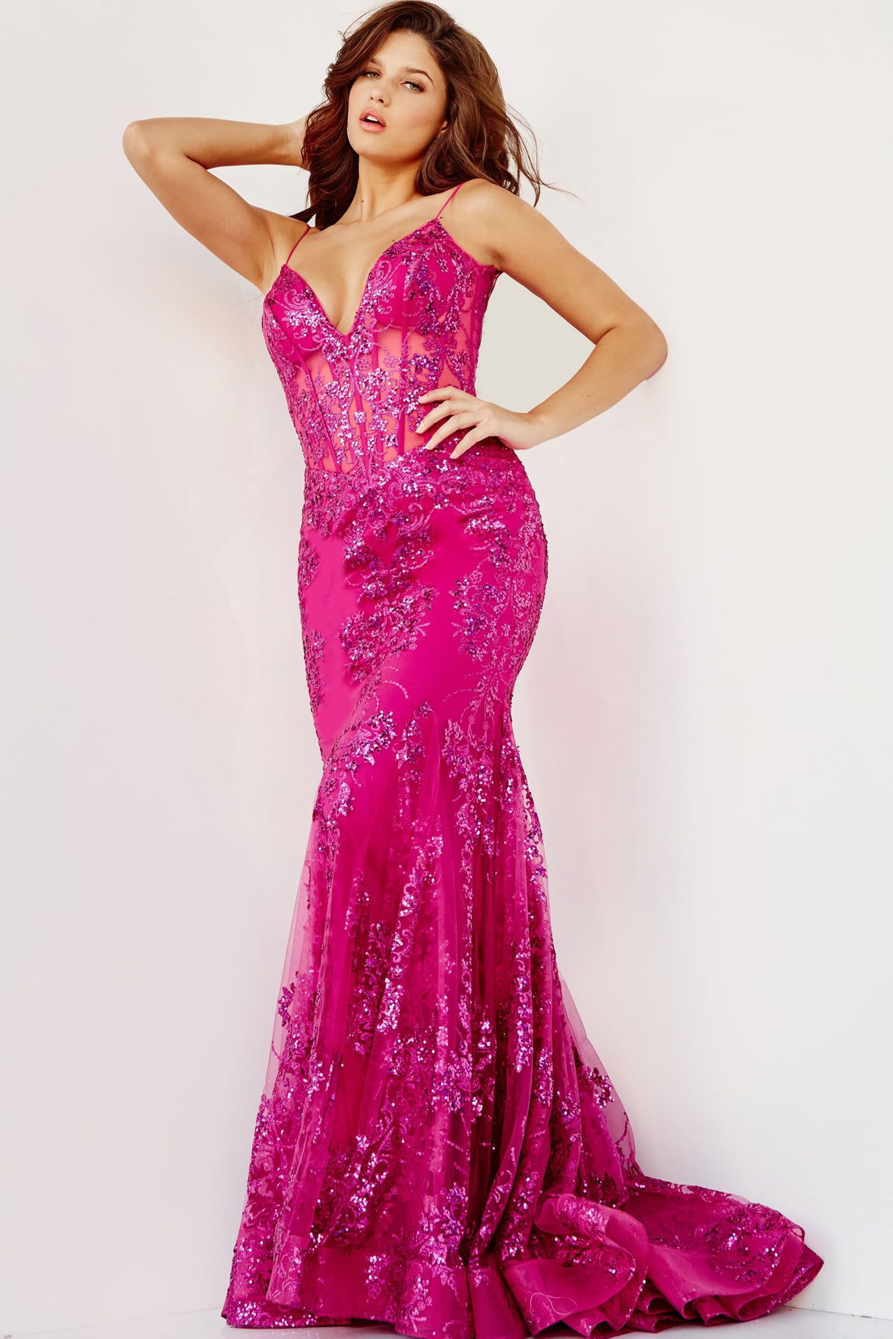 Illustrative example of jovani 3675 prom dress