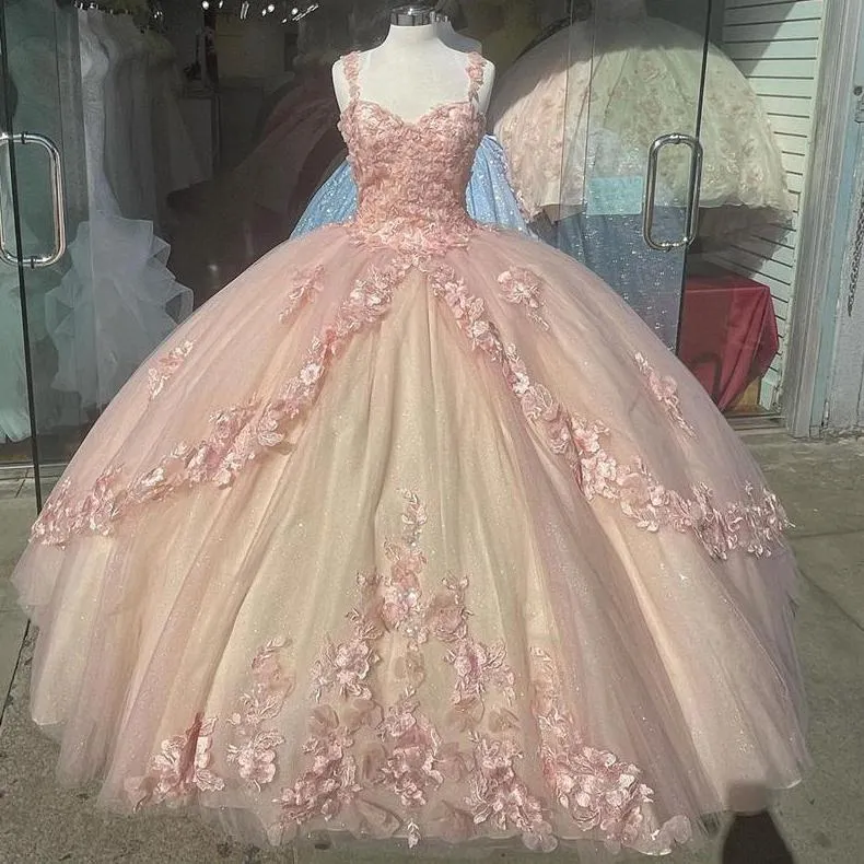 Illustrative example of light pink ball dress