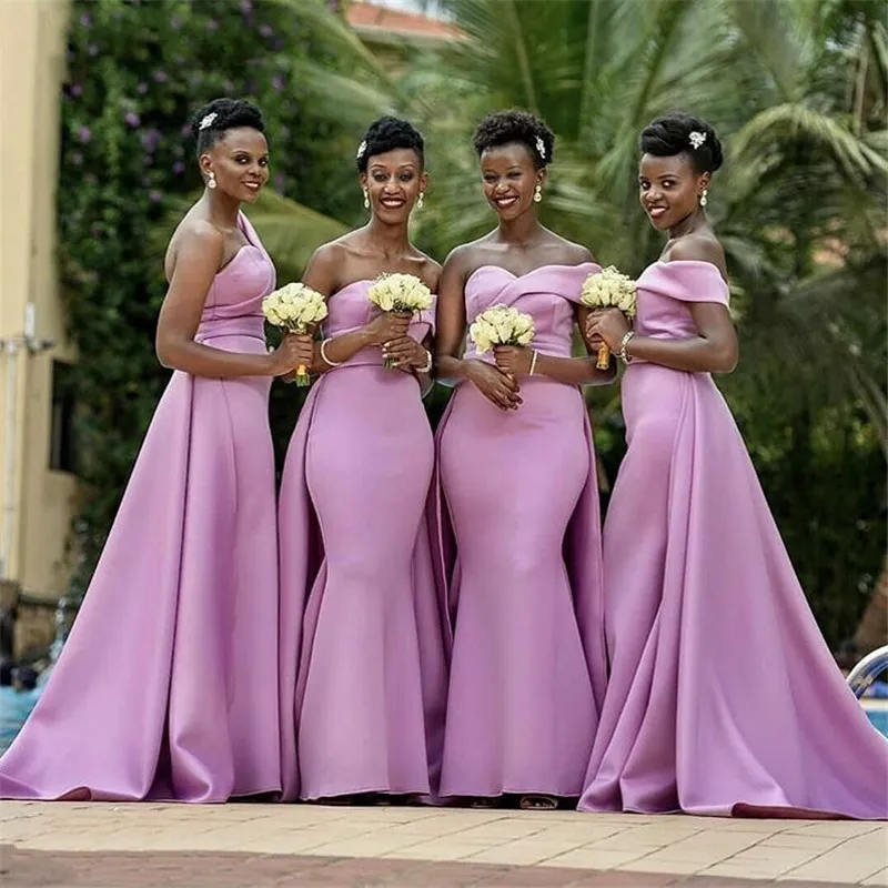 Illustrative example of lilac bridesmaid dresses