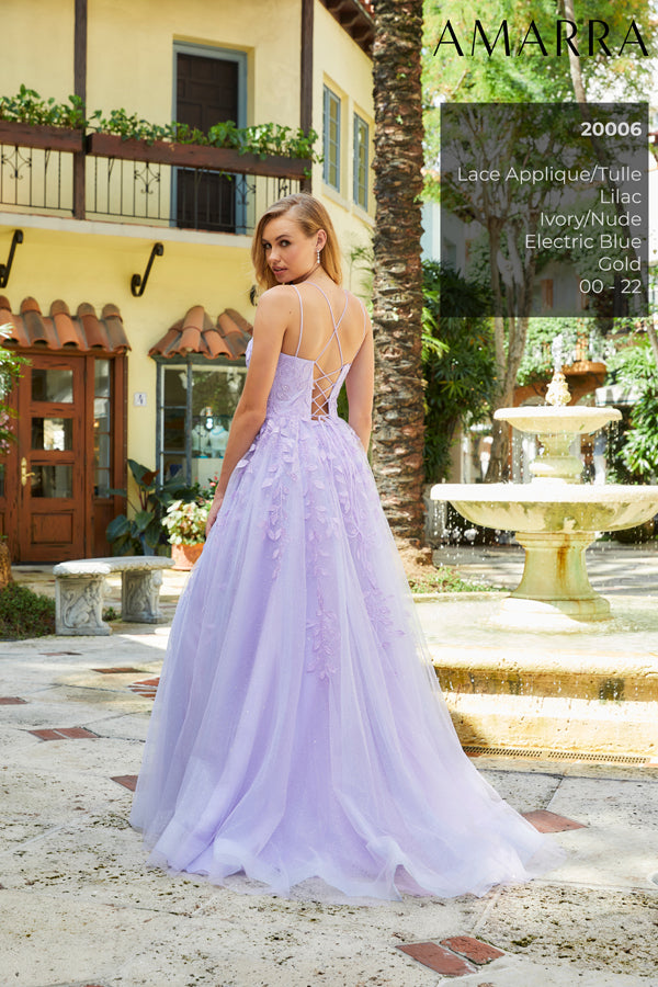 Illustrative example of lilac grad dress