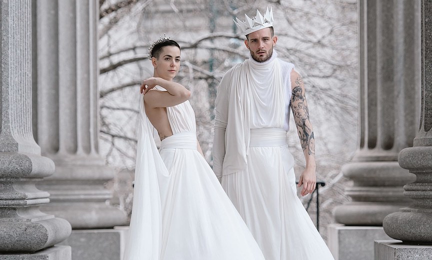 Illustrative example of male bridal dress