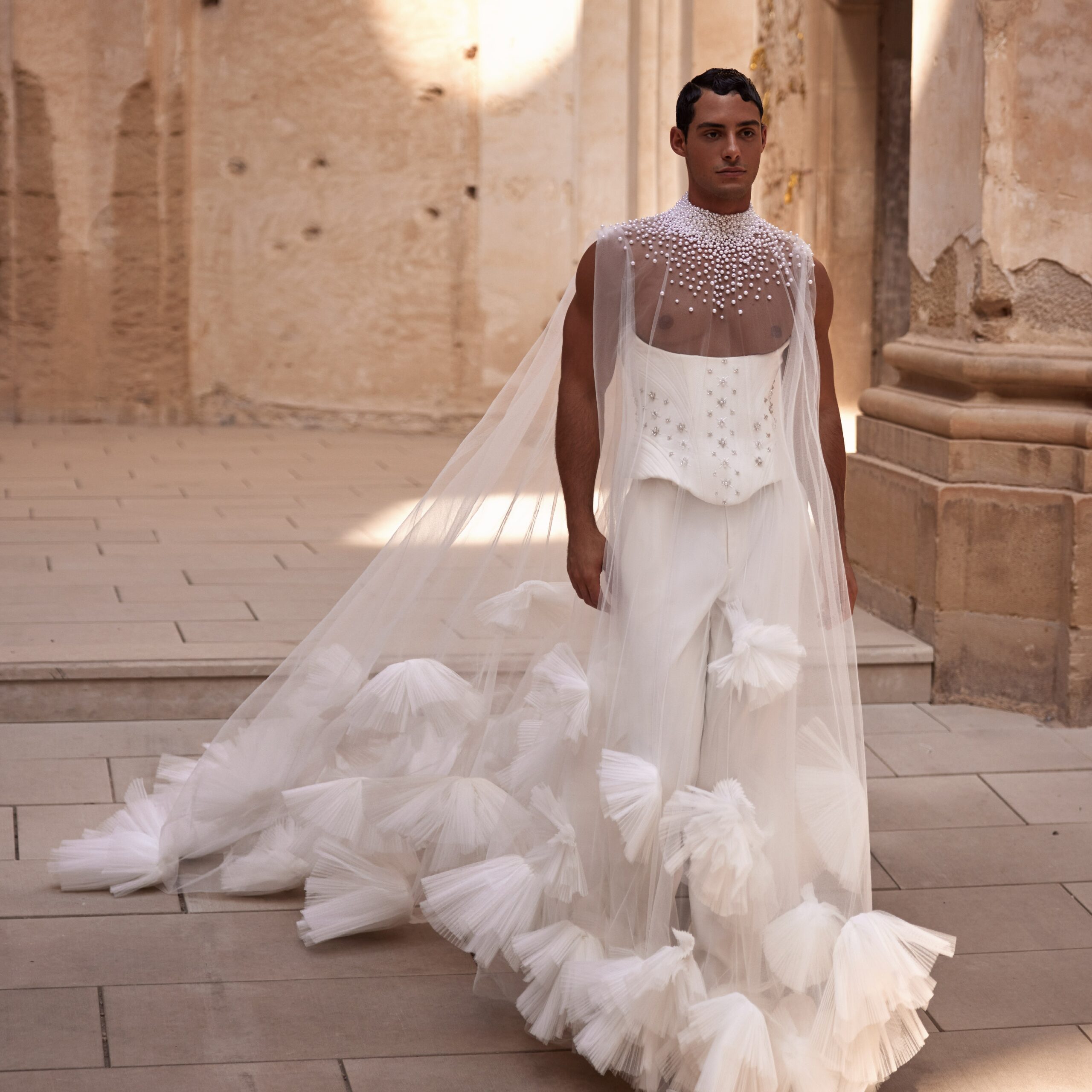 Illustrative example of male bridal dress