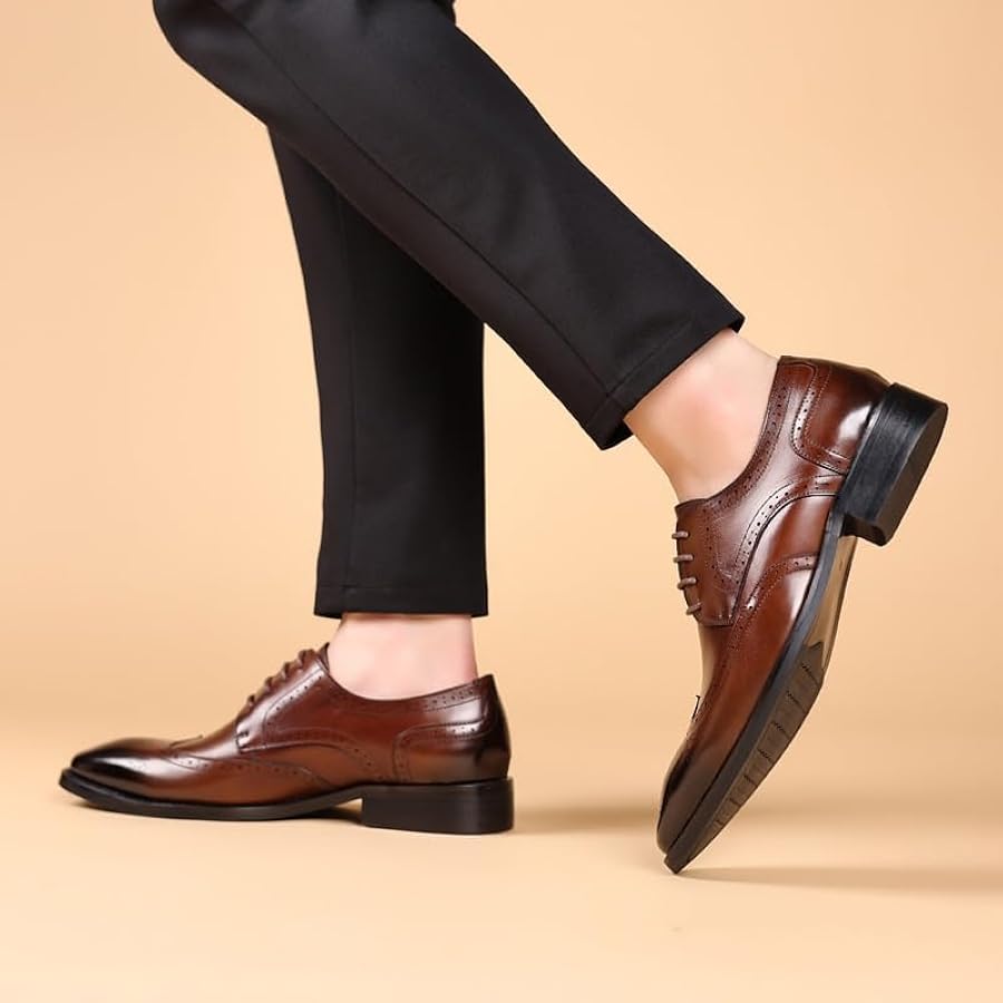 Illustrative example of mens brown dress shoes