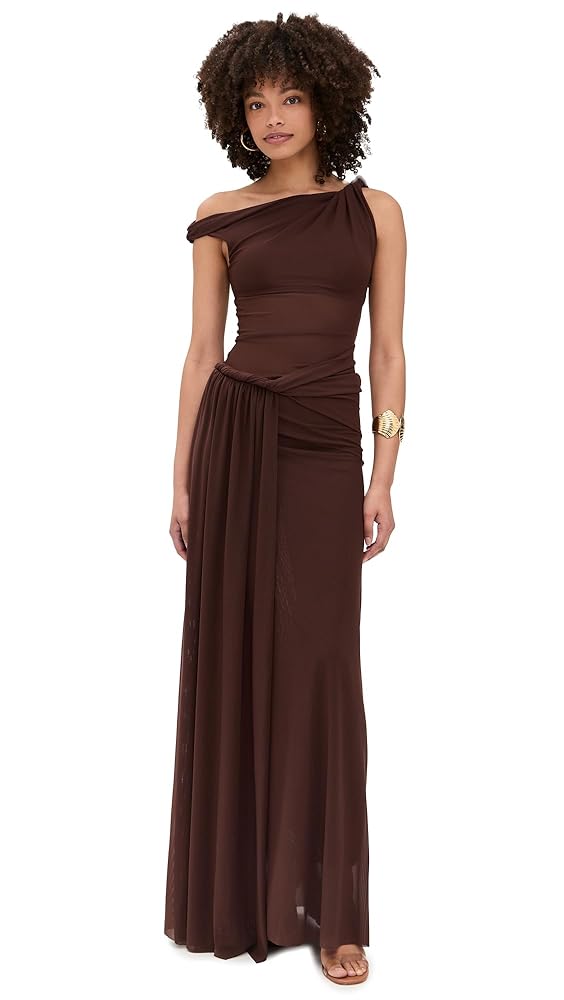 Illustrative example of mesh maxi dress