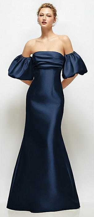 Illustrative example of midnight blue dress