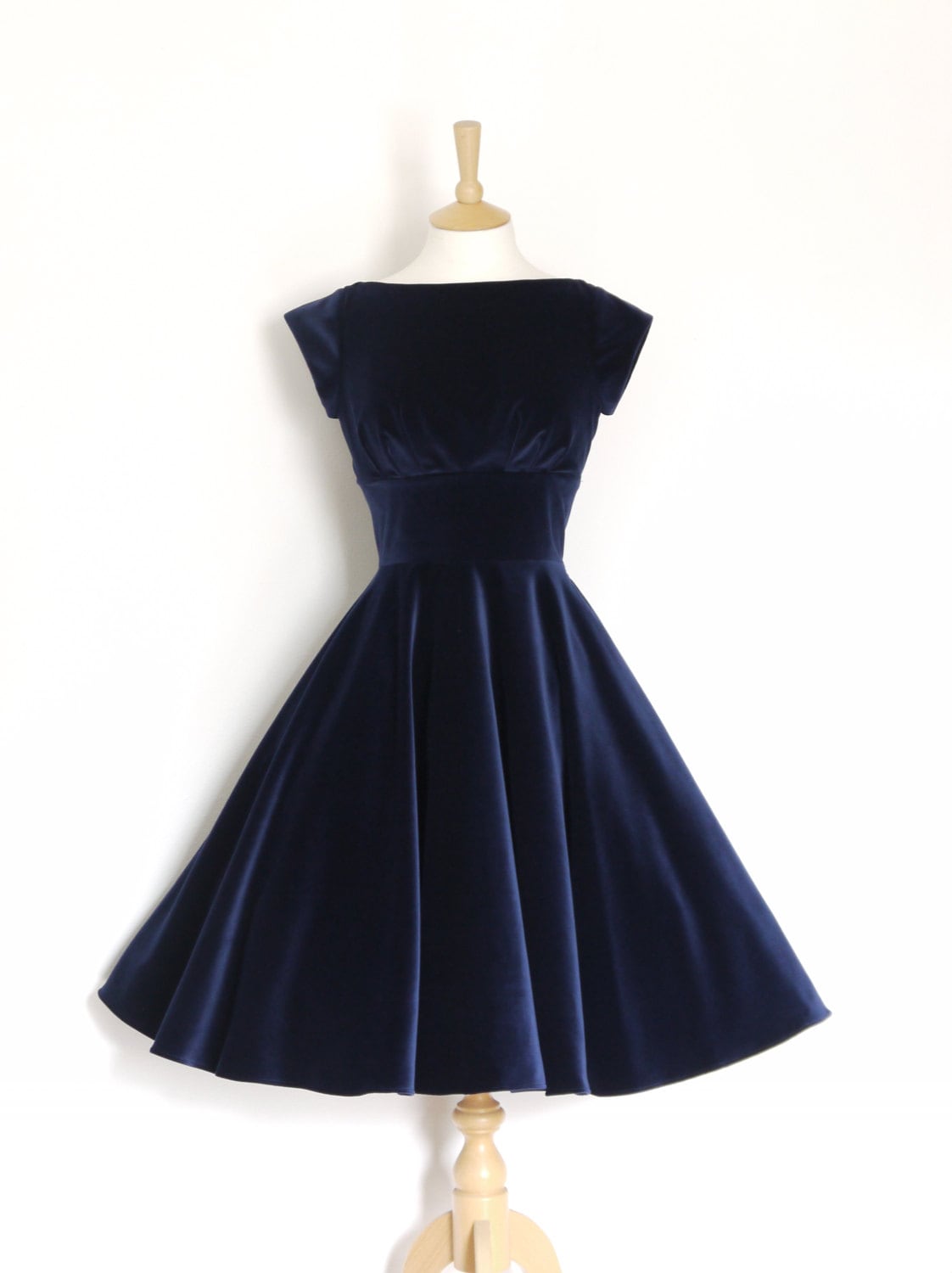 Illustrative example of midnight blue dress