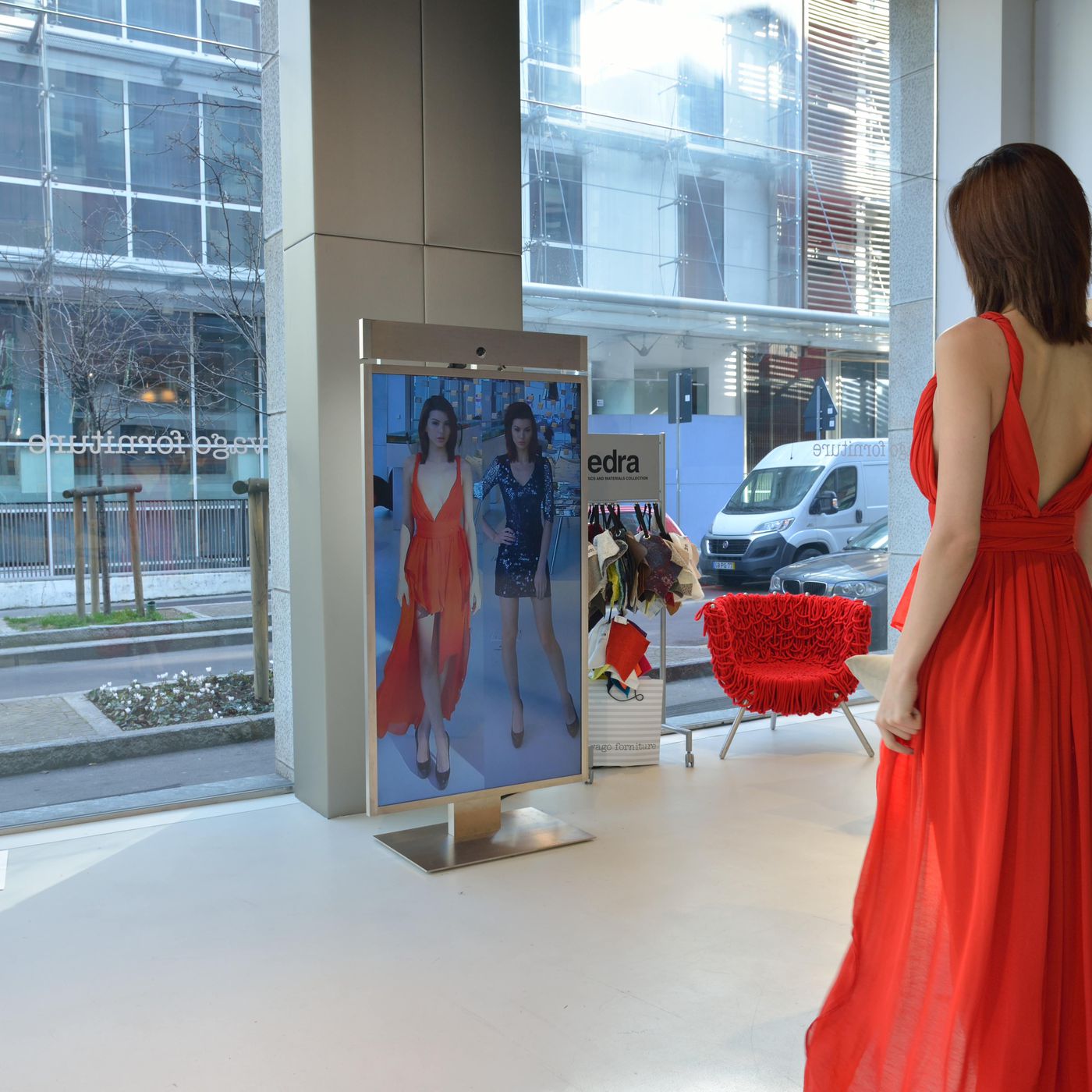 Illustrative example of mirror dress