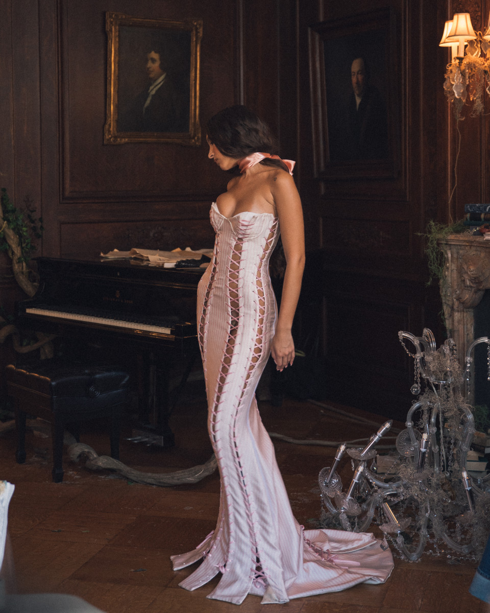 Illustrative example of mirror palais dress